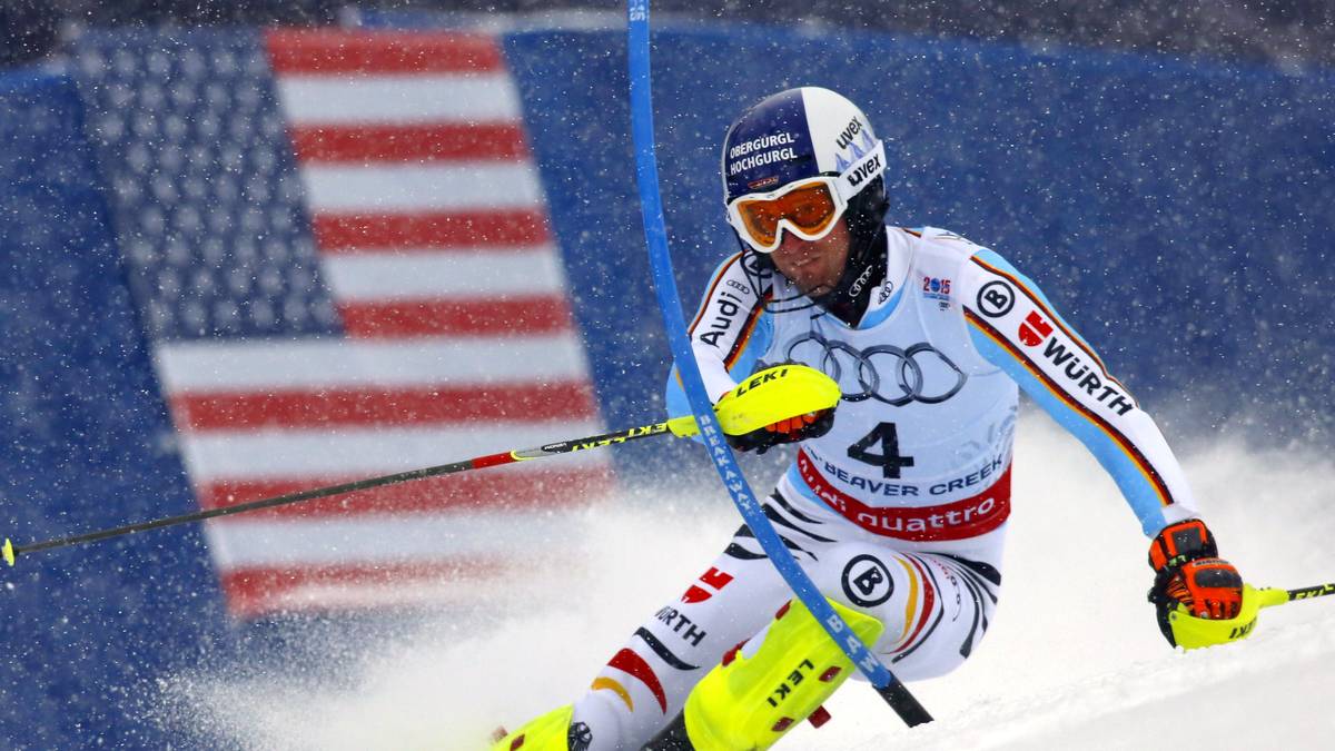 Fritz Dopfer holte mit Silber im Slalom seine erste Einzelmedaille bei einer WM