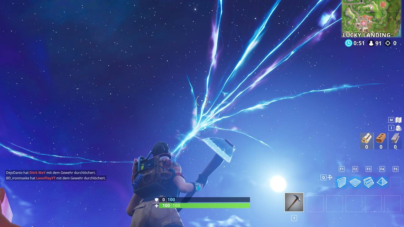 Fortnite: Rakete sorgt für Riss im Himmel