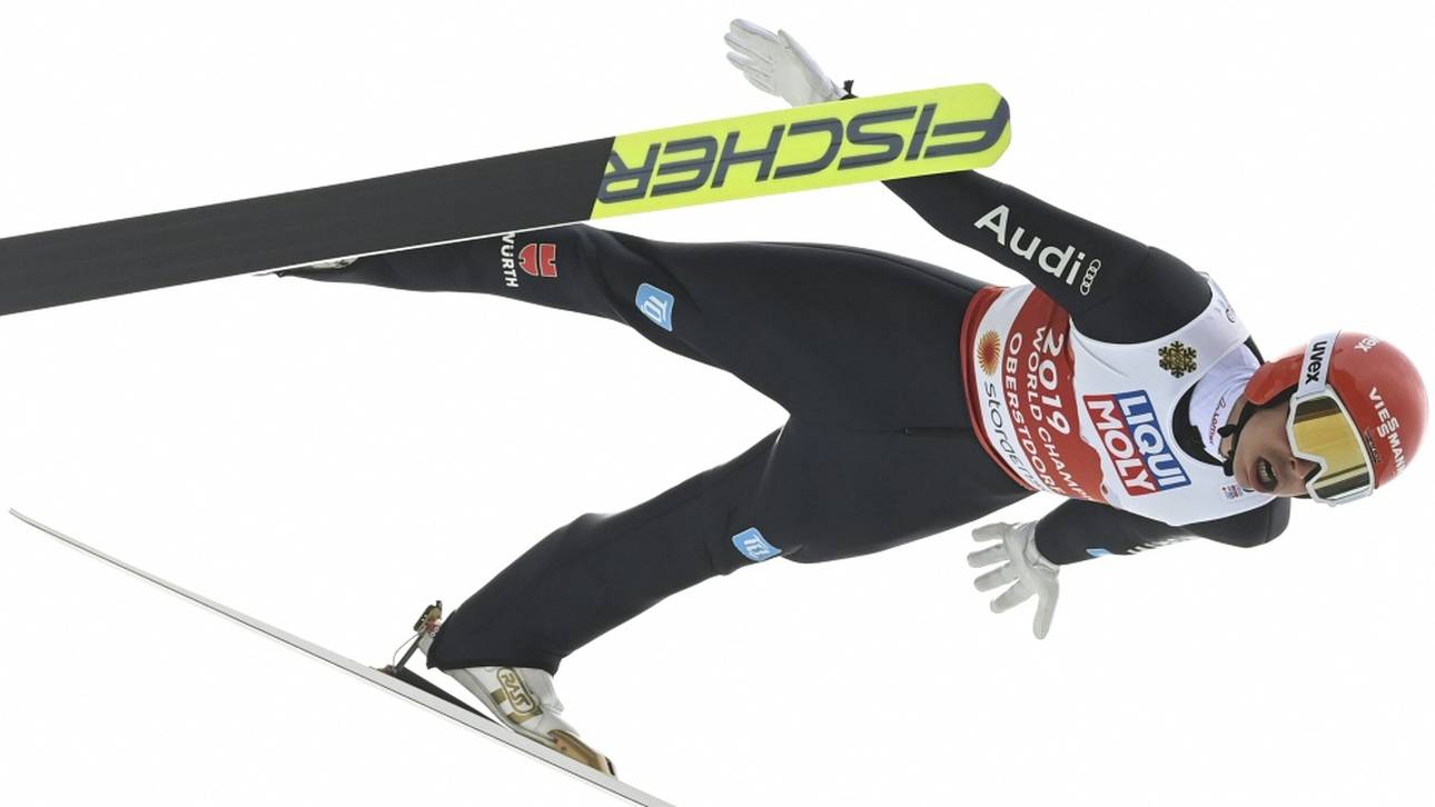 Frenzel/Rießle im WM-Teamsprint nach dem Springen auf Rang vier