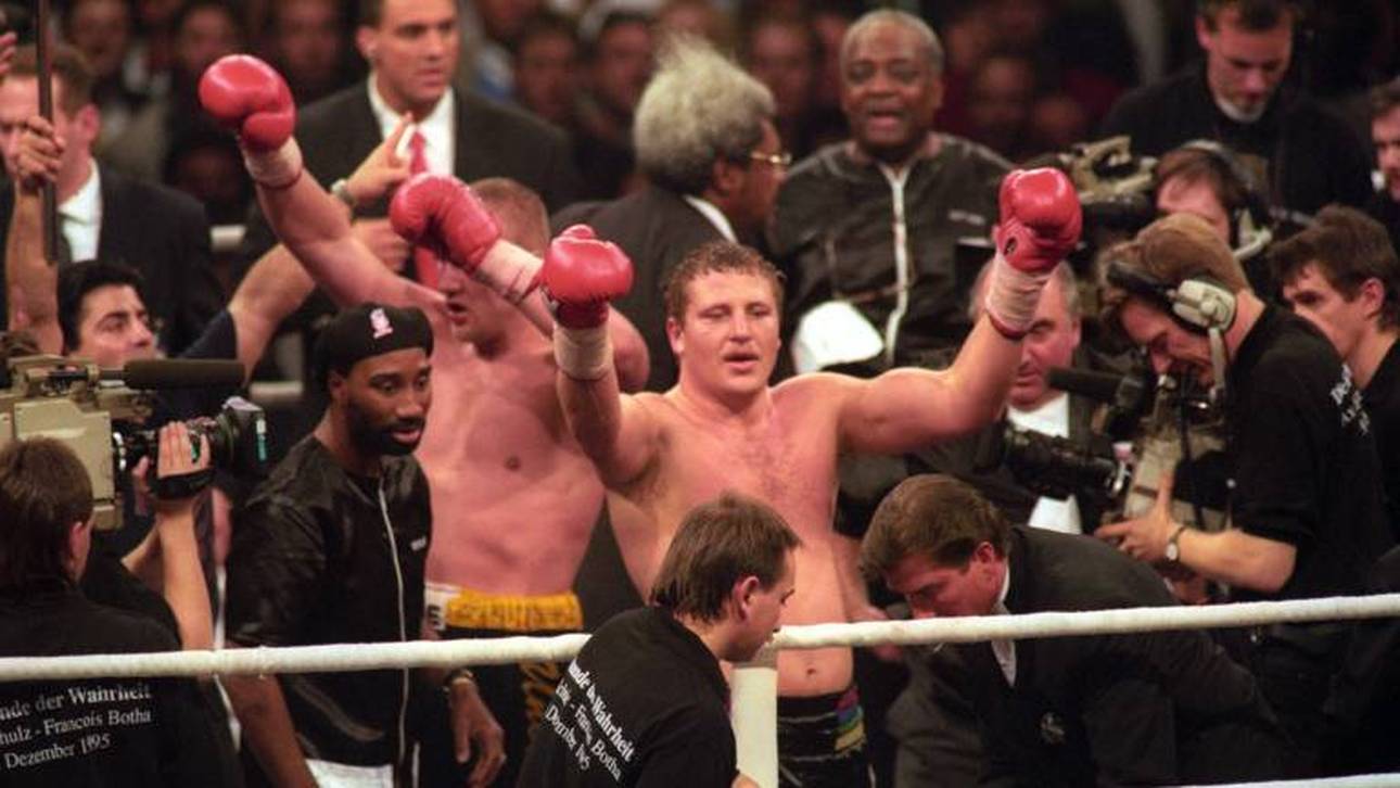 Axel Schulz fühlte sich nach dem Kampfende gegen Francois Botha 1995 als Sieger