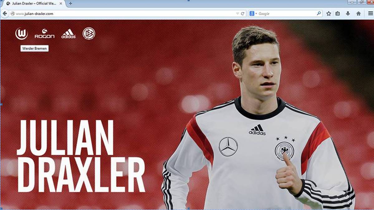 Die offizielle Homepage von Julian Draxler