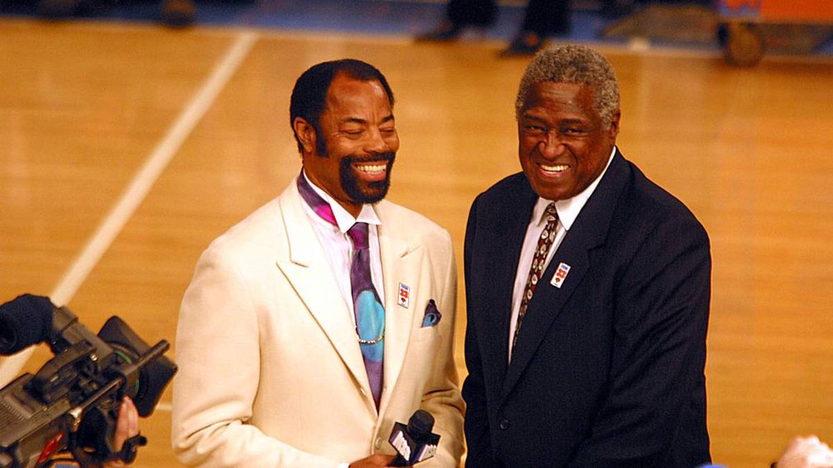 Die Knicks-Meisterhelden Willis Reed (r.) und Walt Frazier bei einem Wiedersehen 2011