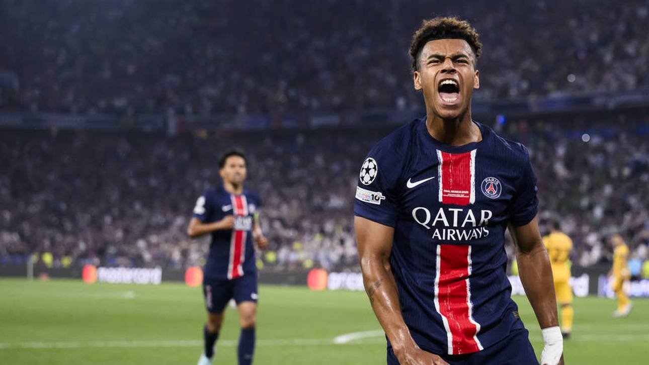 Desiré Doué traf doppelt für PSG im CL-Finale