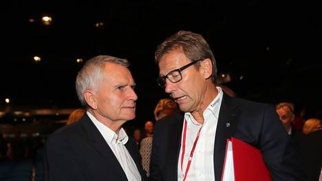 Guido Buchwald (rechts) mit Ex-Präsident Wolfgang Dietrich