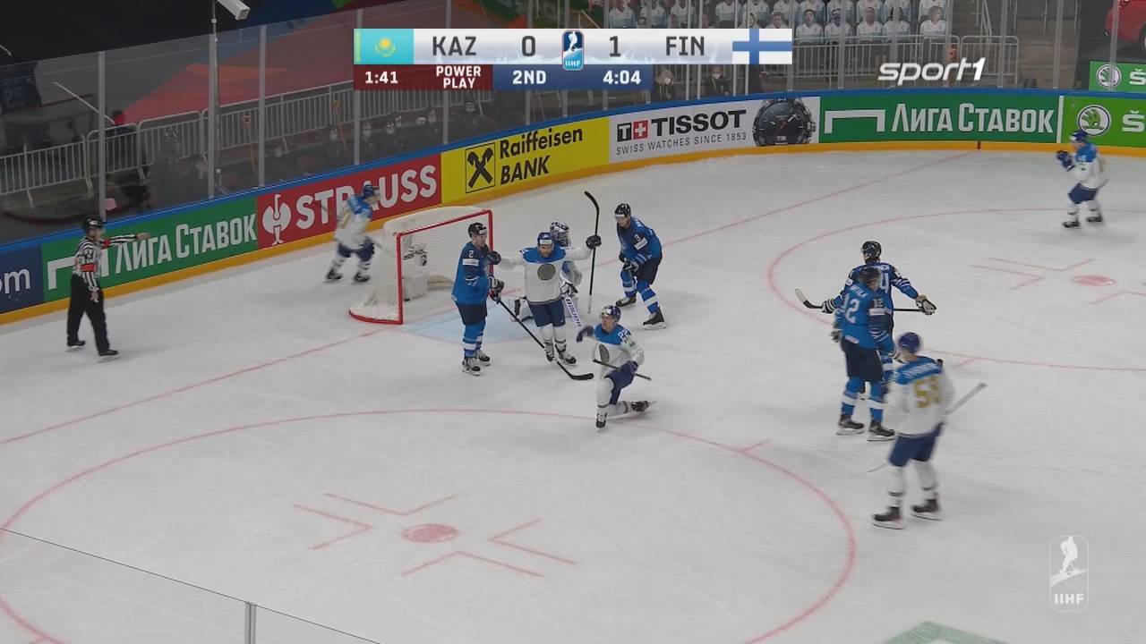 Eishockey-WM: Kasachstan - Finnland (2:1): Tore und Highlights im Video