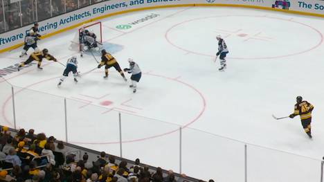 Nach zwei Niederlagen in Folge melden sich die Boston Bruins gegen die Winnipeg Jets eindrucksvoll zurück. Der Nürnberger Lukas Reichel feiert sein Debüt für das Team von Marco Sturm - und steuert direkt zwei Scorerpunkte bei.
