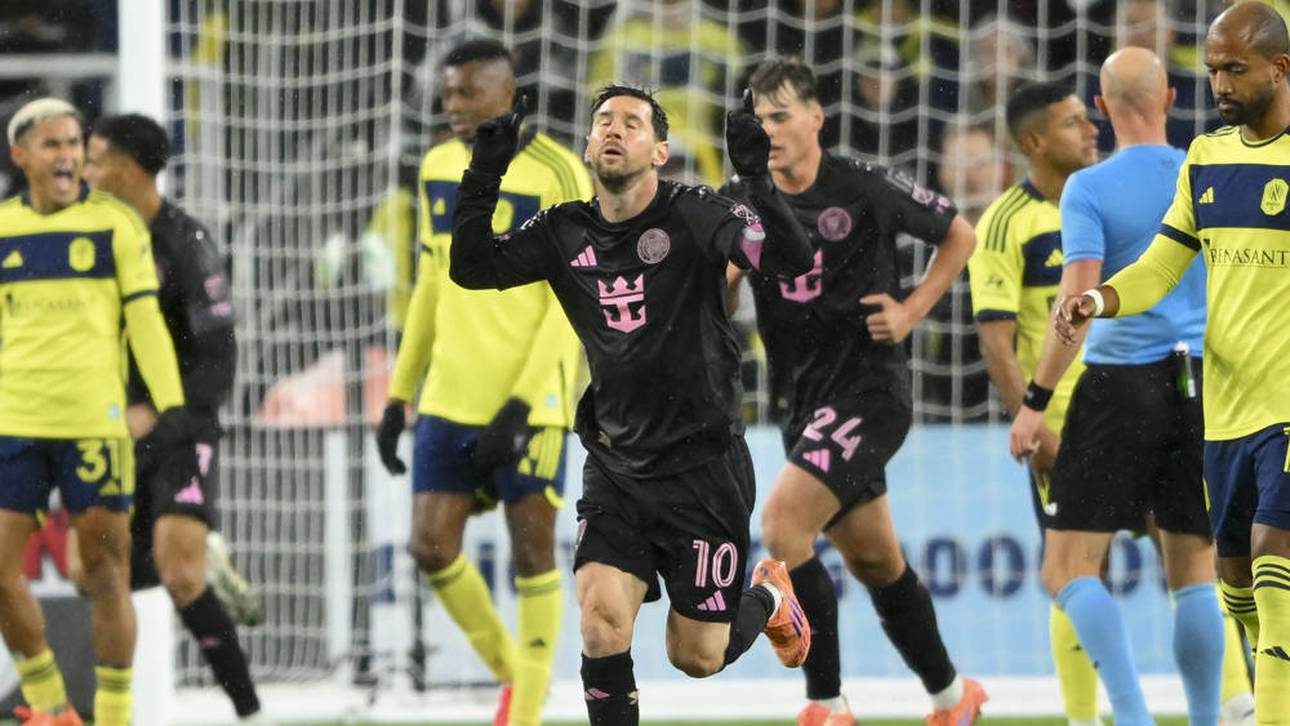 Lionel Messi hat zwar getroffen, mit Inter Miami aber trotzdem gegen Nashville SC verloren