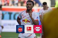 RB Leipzig gewinnt in Heidenheim mit 1:0 dank einem Treffer von Lois Openda. 