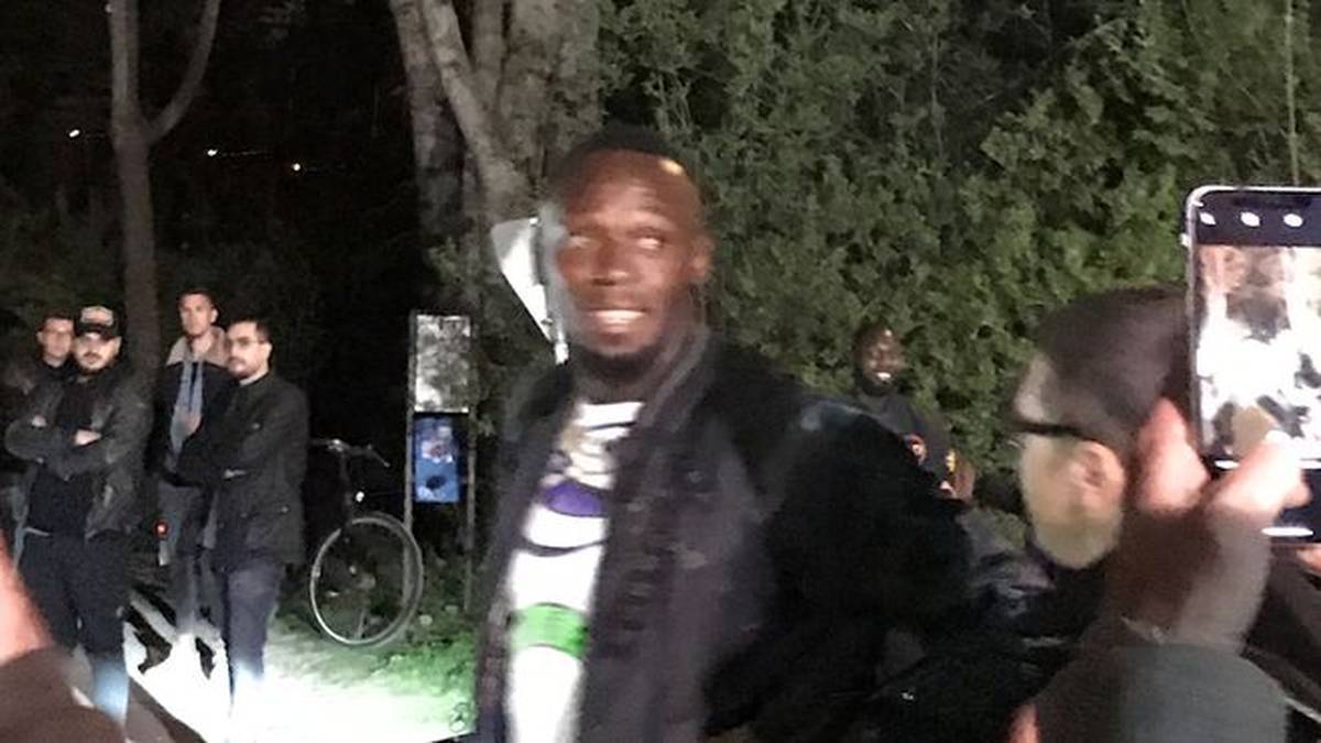 Der schnellste Mann der Welt gibt sich die Ehre: Sprint-Weltrekordler Usain Bolt huscht in den Club