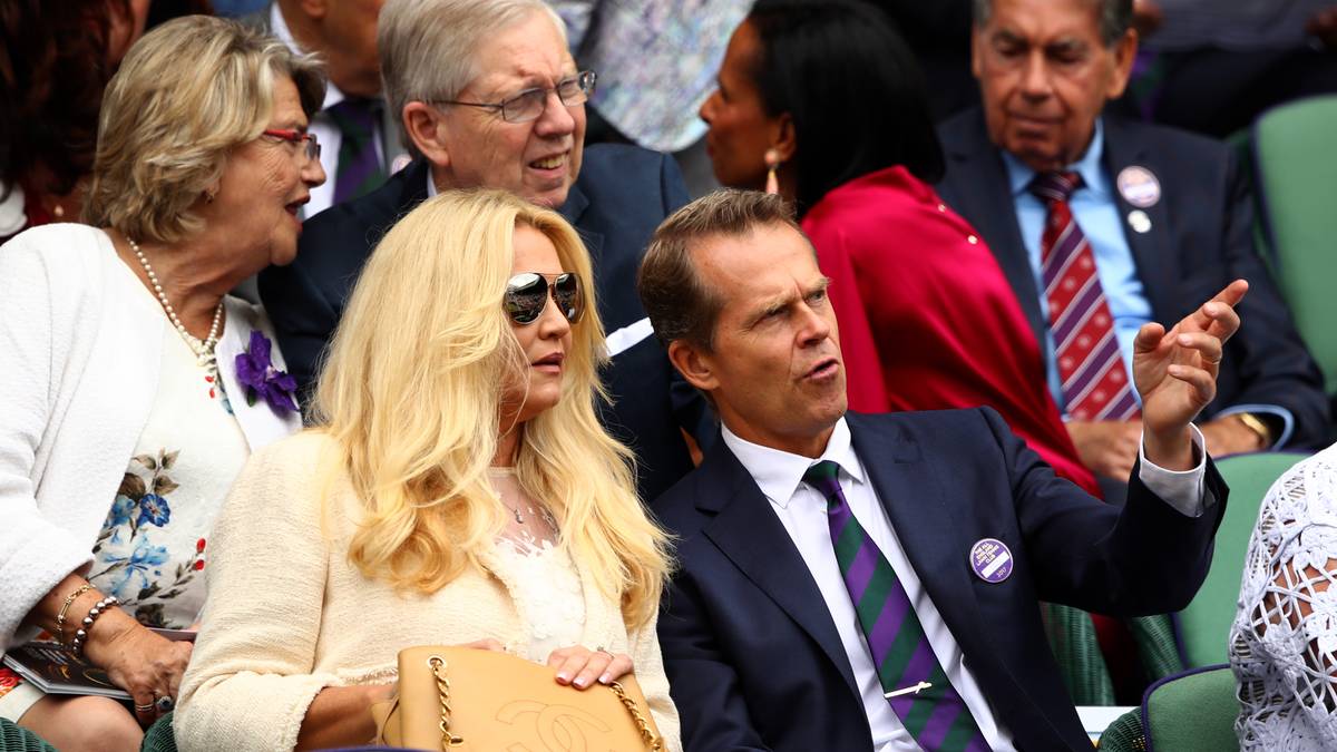 die schwedische Tennis-Legende Stefan Edberg mit Ehefrau Annette...