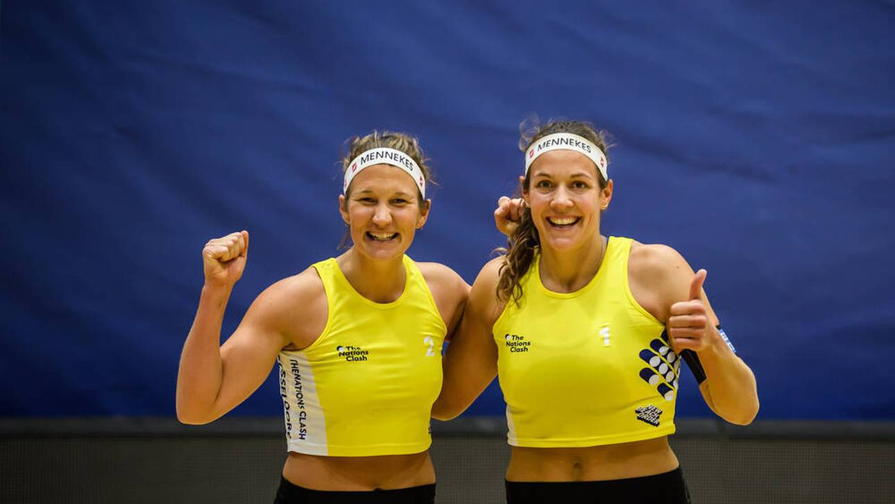 Isabel Schneider (l.) und Victoria Bieneck zählen zu den besten deutschen Beach-Duos
