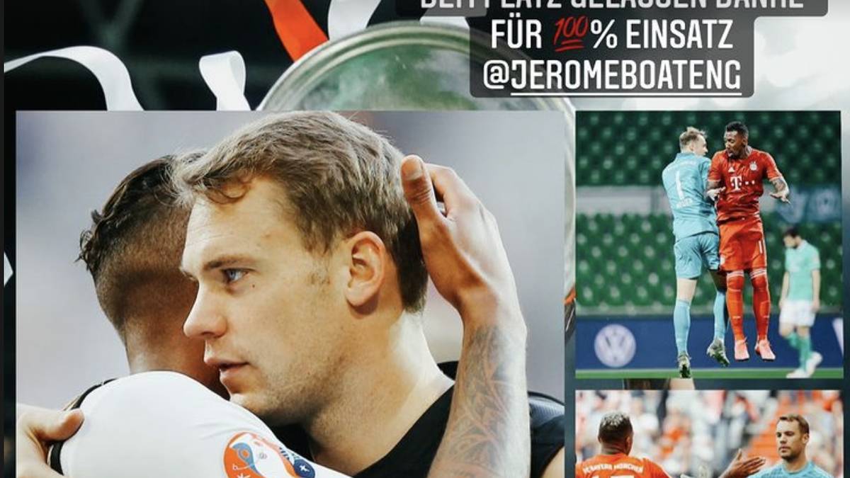 Manuel Neuer verabschiedete sich bei Instagram von Jérôme Boateng