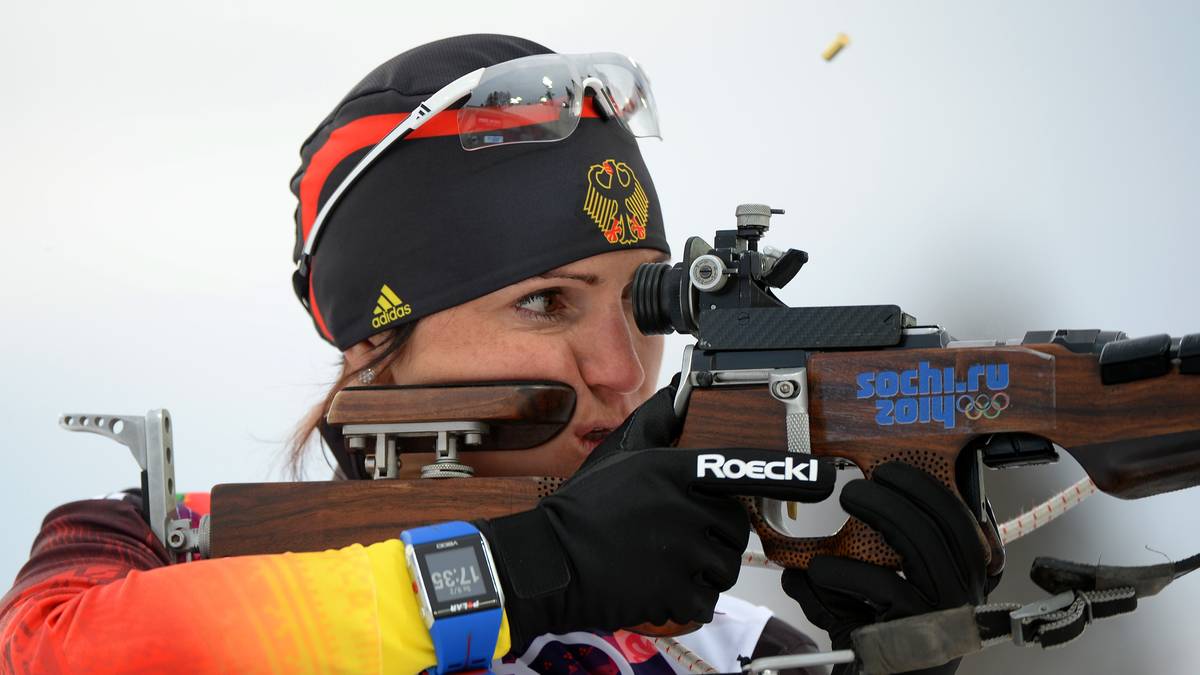 Biathlon - Winter Olympics Day 2 Vor allem das Stehendschießen war die große Stärke von Andrea Henkel