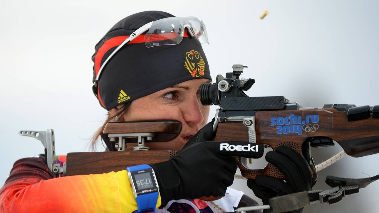 Biathlon - Winter Olympics Day 2 Vor allem das Stehendschießen war die große Stärke von Andrea Henkel