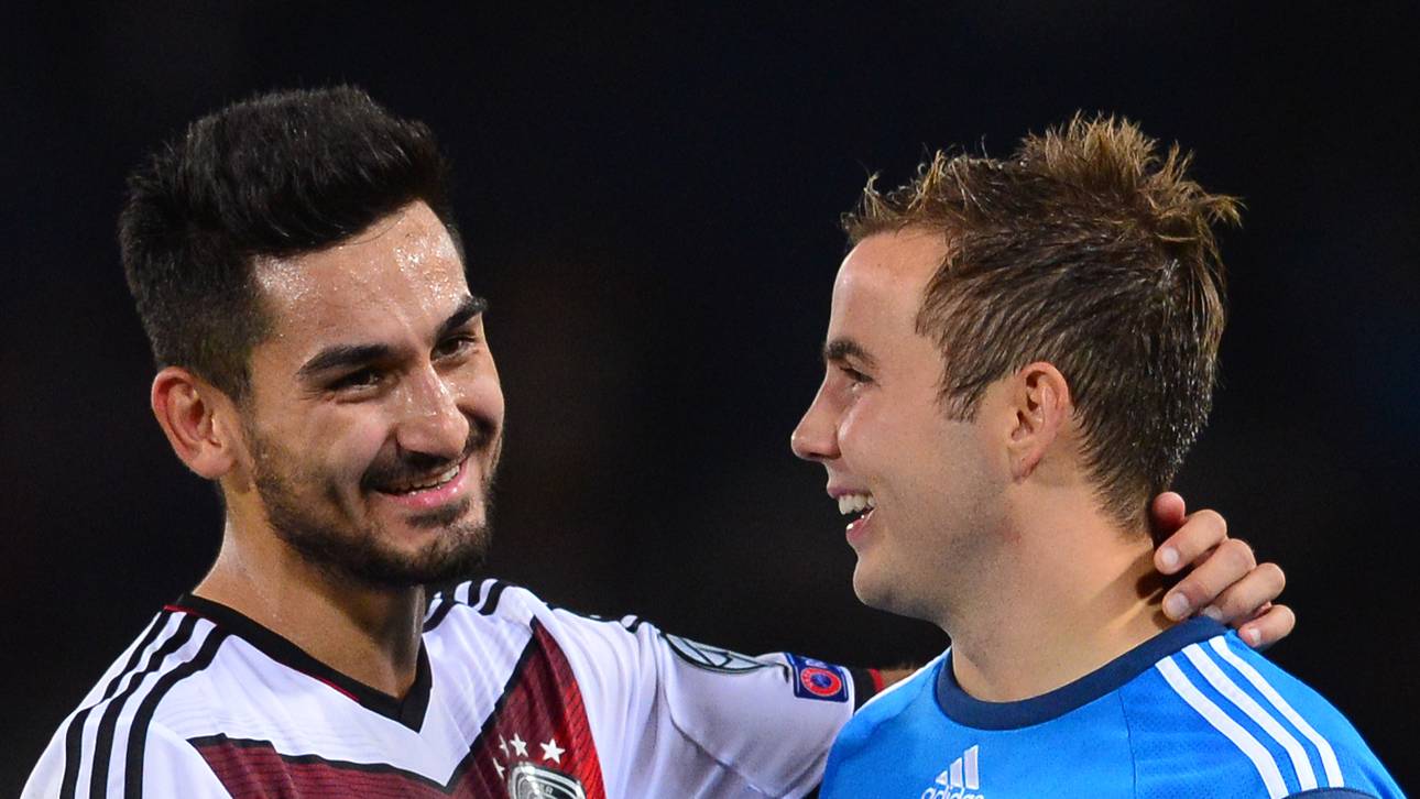 Löw mit Götze und Gündogan