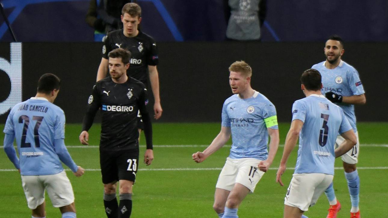 Siebte Pleite: Hilflose Gladbacher gegen ManCity ohne Chance