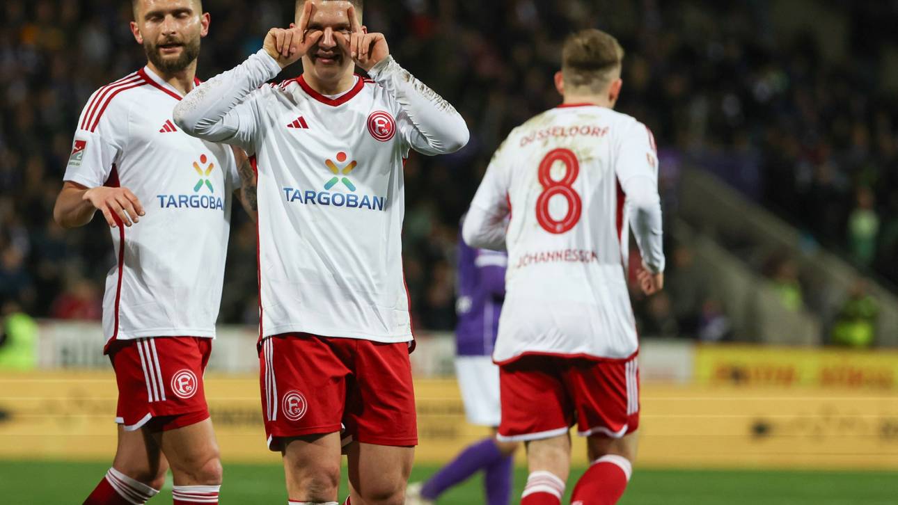 Düsseldorf springt auf Rang drei – Paderborn patzt