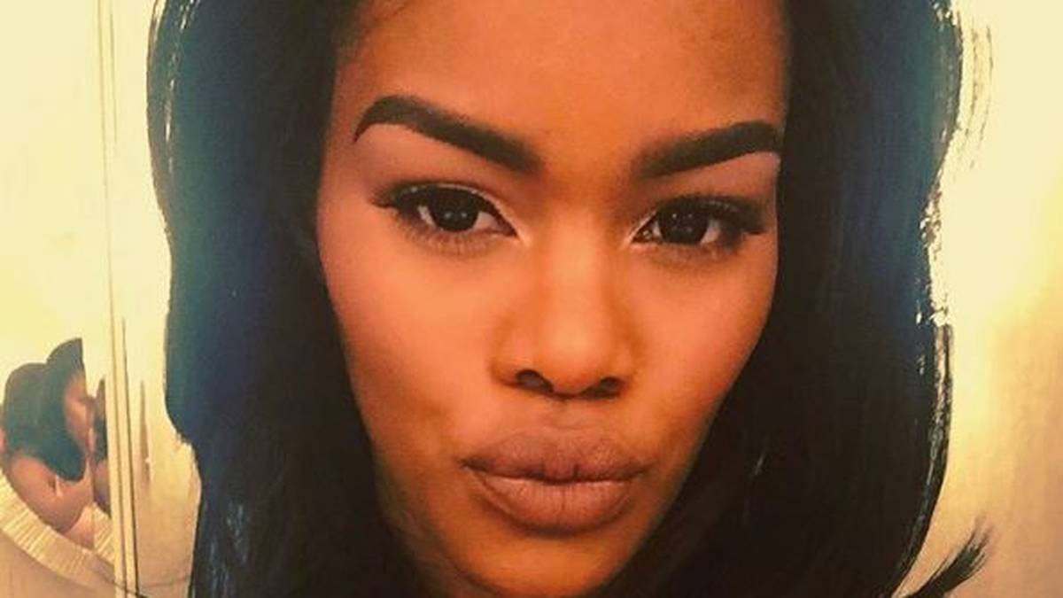 Kussmund für ihren Liebsten. Iman Shumpert von den Kings und Teyana Taylor sind zwei echte Hingucker in Sacramento