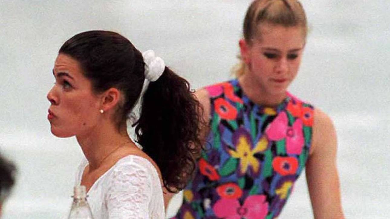 Nancy Kerrigan und Tony Harding bei Olympia 1994 in Lillehammer
