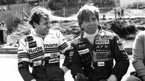 Stefan Bellof (l.) und Manfred Winkelhock verunglückten im Sommer 1985