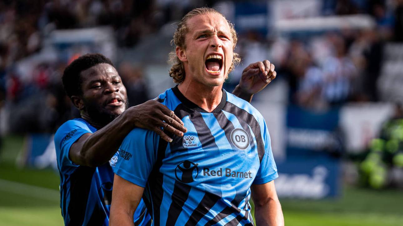 Fiete Arp bejubelte sein fünftes Saisontor für Odense BK