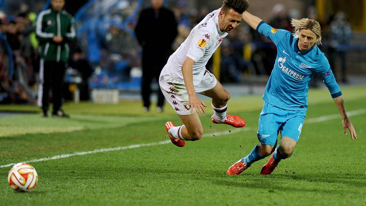 Für einen anderen Ex-Bayern sieht's gut aus: Anatoli Timoschtschuk (r.) siegt mit Zenit St. Petersburg 2:0 gegen den FC Turin