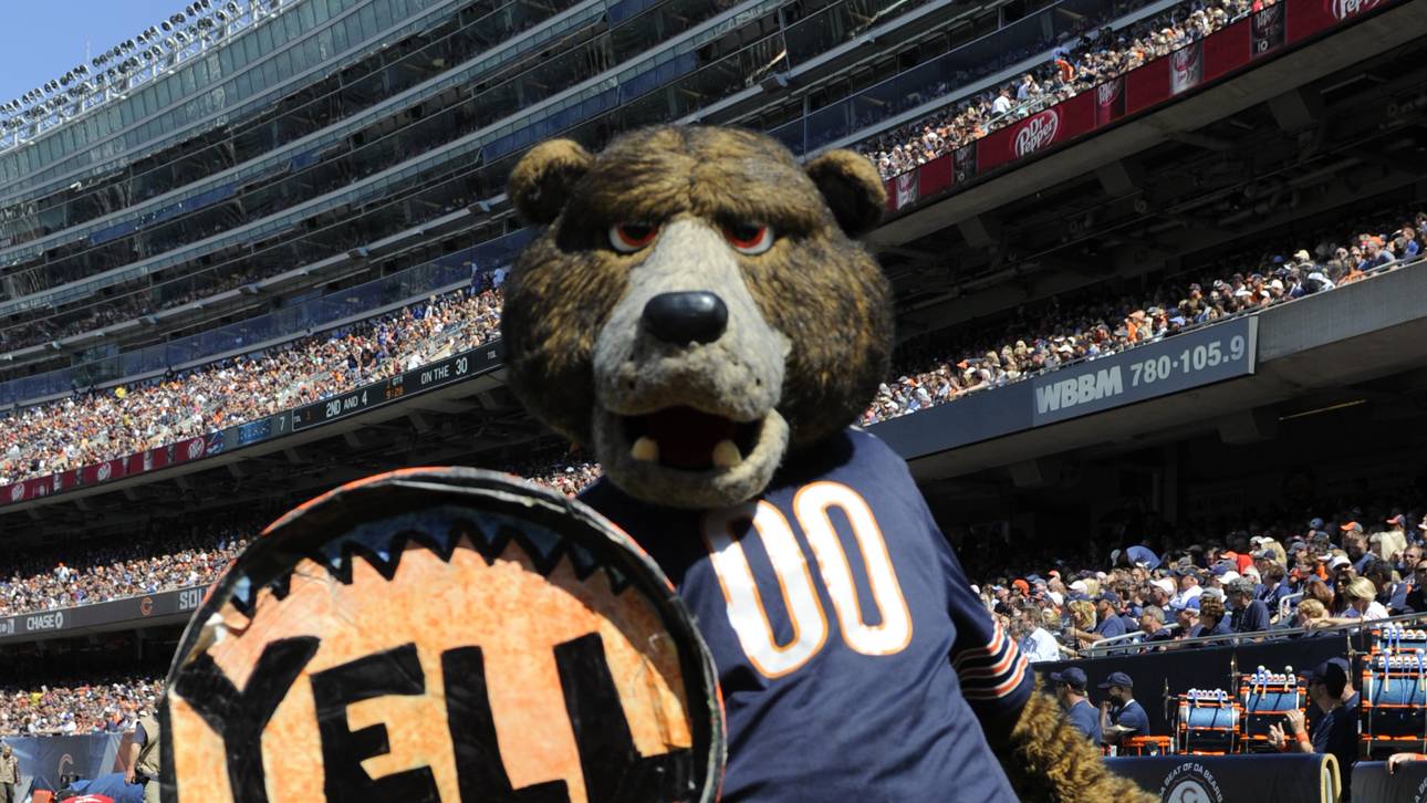 Bears-Maskottchen erschreckt Fans