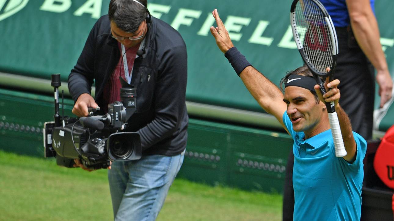 Federer erreicht Finale von Halle