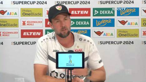 Im DFL-Supercup trifft Stuttgart auf Bayer Leverkusen. Trainer Sebastian Hoeneß spricht vor der Partie über die anstehende Saison und macht deutlich, dass seine Mannschaft die kommende Partie ernst nehmen wird.
