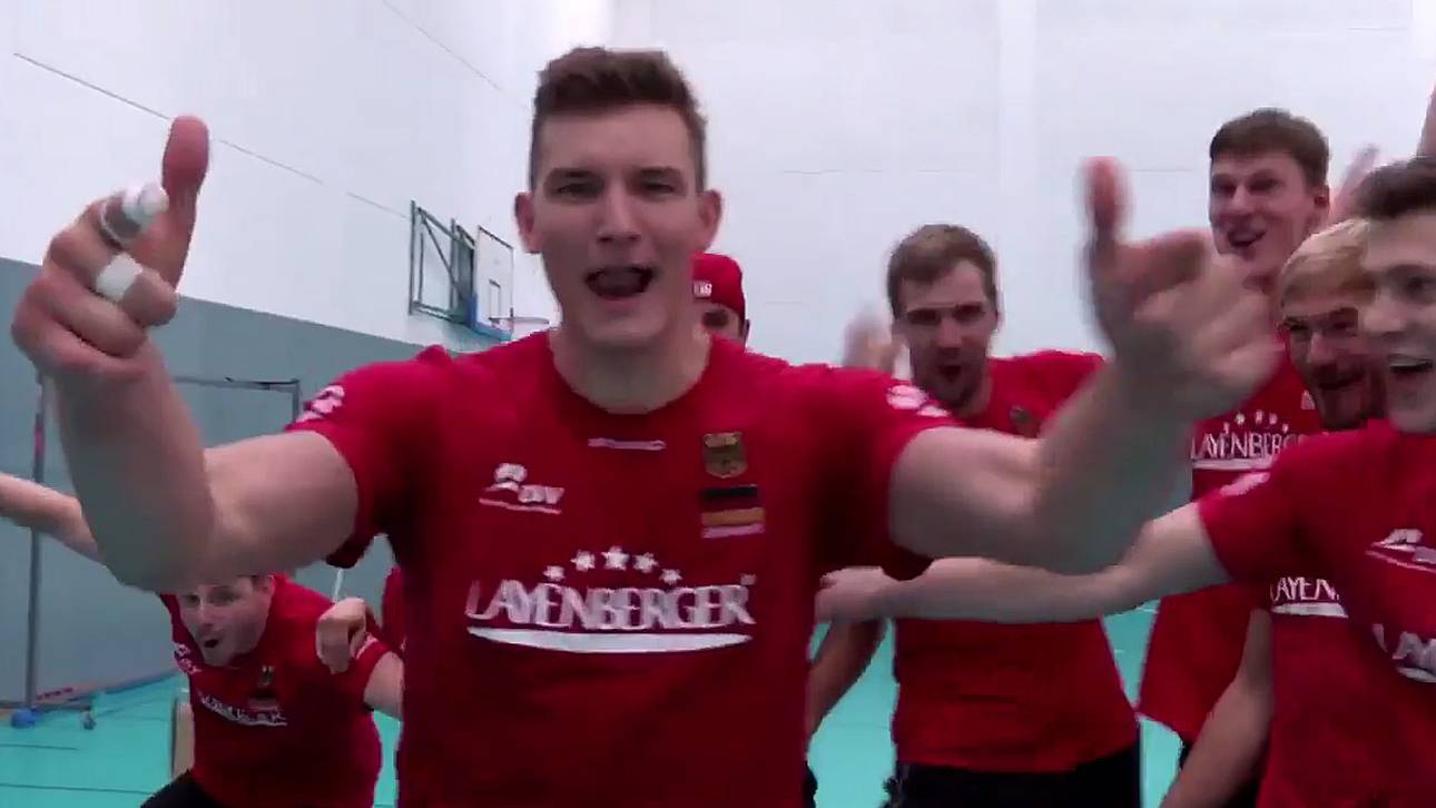 Volleyballer senden Video an DBB-Team