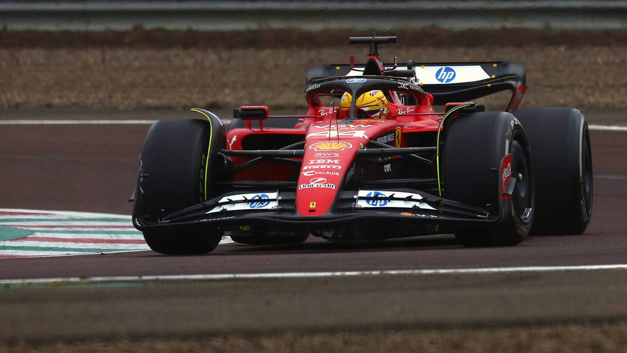 Hamilton mit erstem Ferrari-Unfall