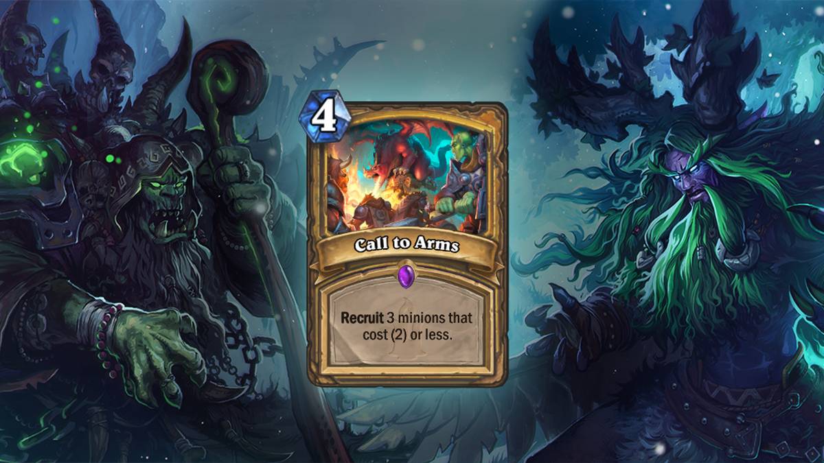 Auf in die Schlacht! (Call to Arms) - Rekrutiert 3 Diener, die max. (2) kosten. Diese Karte wird zweimal im Deck gespielt