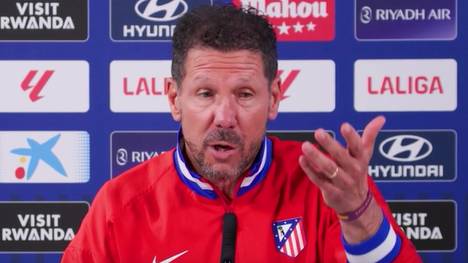 Nach der Finalniederlage im Elfmeterschießen der Copa del Rey gegen Real Sociedad blickt Diego Simeone nach vorne. Der Atlético-Trainer hakt die verpasste Titelchance vor dem Arsenal-Duell ab.