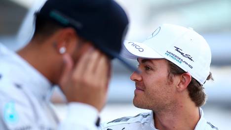 Lewis Hamilton-Nico Rosberg-Mercedes-Formel 1-Grand Prix of Abu Dhabi