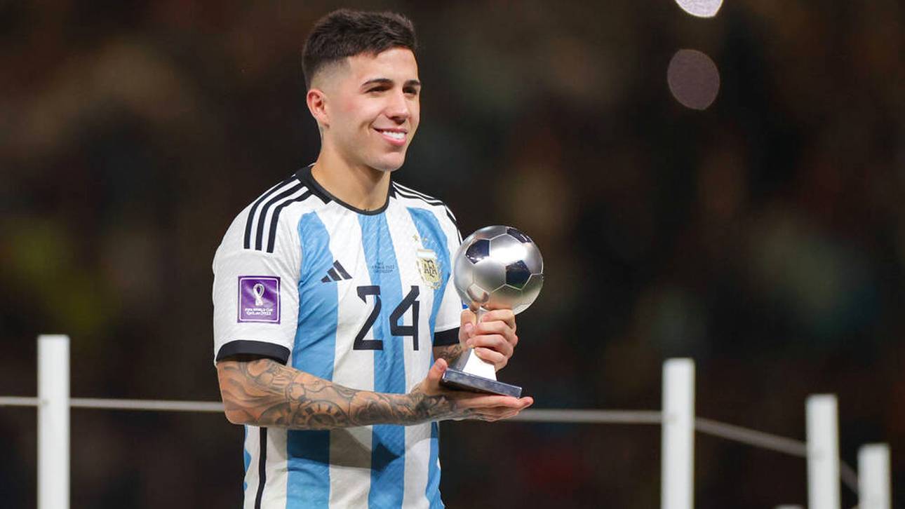 Enzo Fernández wurde 2022 als Stammspieler Weltmeister mit Argentinien