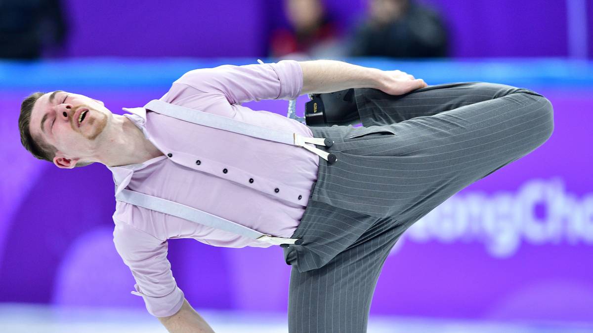 Wovon der deutsche Eiskunstläufer Paul Fentz hier wohl gerade träumt?