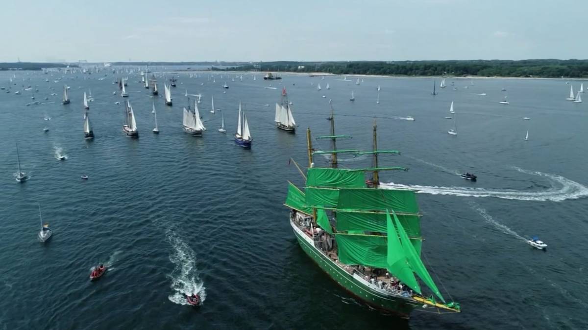 Kieler Woche: So spektakulär lief die Windjammerparade 2023