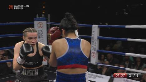 Die Lokalmatadorin Sophie Alisch feiert nach langer Wettkampfpause ihr Comeback beim Kampfabend von Wasserman Boxing.