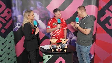 Krzysztof Ratajski spricht nach seinem Sieg über Luke Woodhouse über seinen nächsten Gegner Luke Littler.