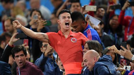 James Rodriguez, WM-Torschützenkönig von 2014, gab auch bei den Titelkämpfen in Russland eine gute Figur ab 