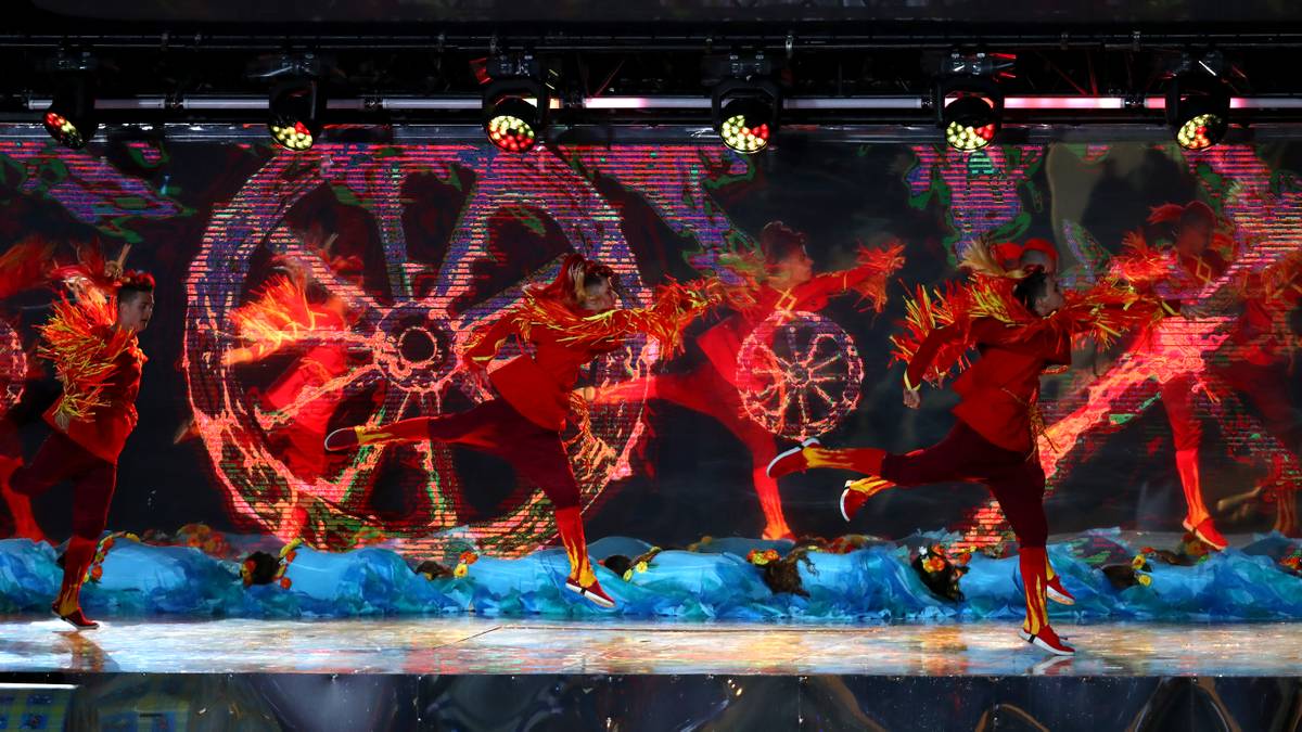 Die Protagonisten der Zeremonie sorgen für beeindruckende Bilder