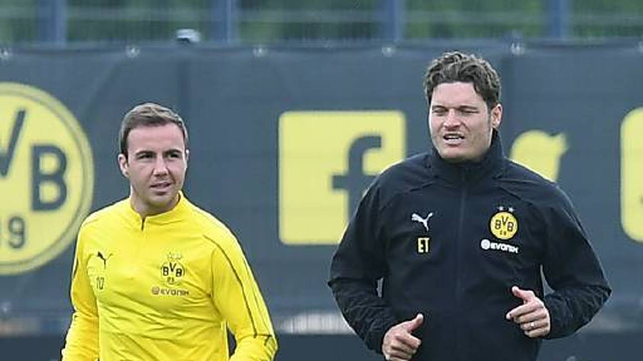 Mario Götze dreht im Mai 2019 Runden mit Edin Terzic