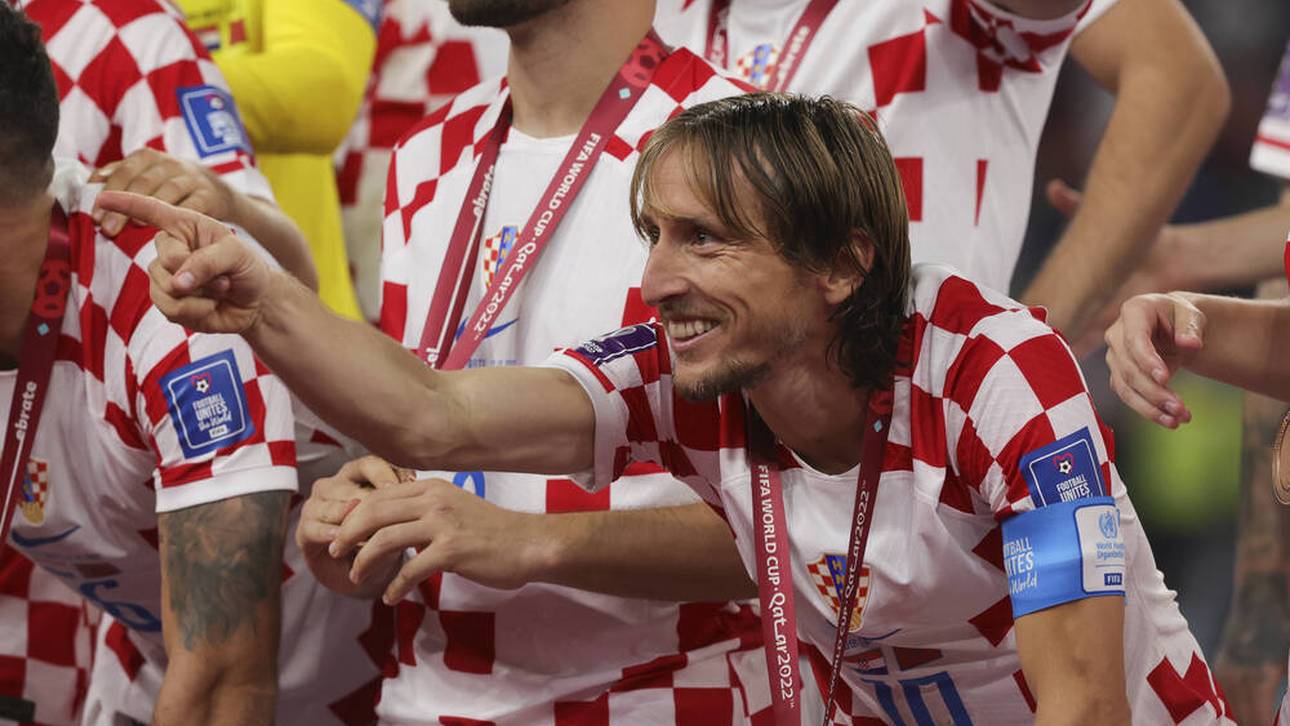 Kroatien-Stars feiern Modric ab!