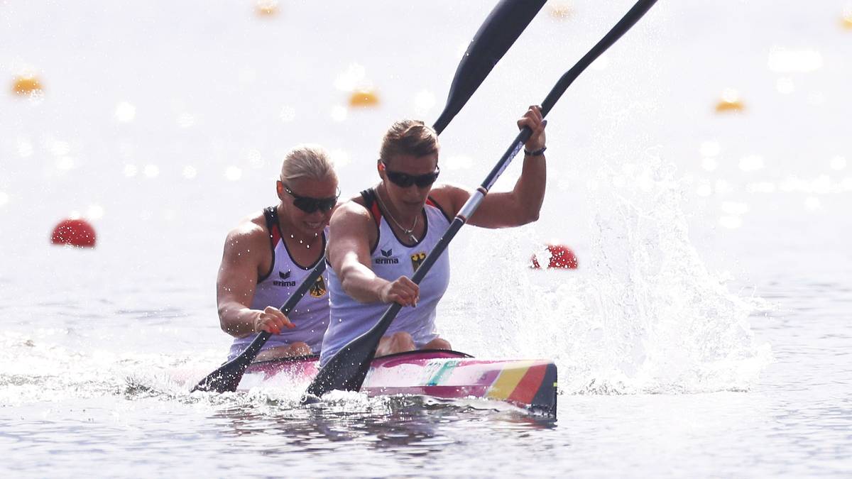 Franziska Weber und Tina Dietze verpassten im Kajak-Zweier über 500 m hauchdünn die Goldmedaille