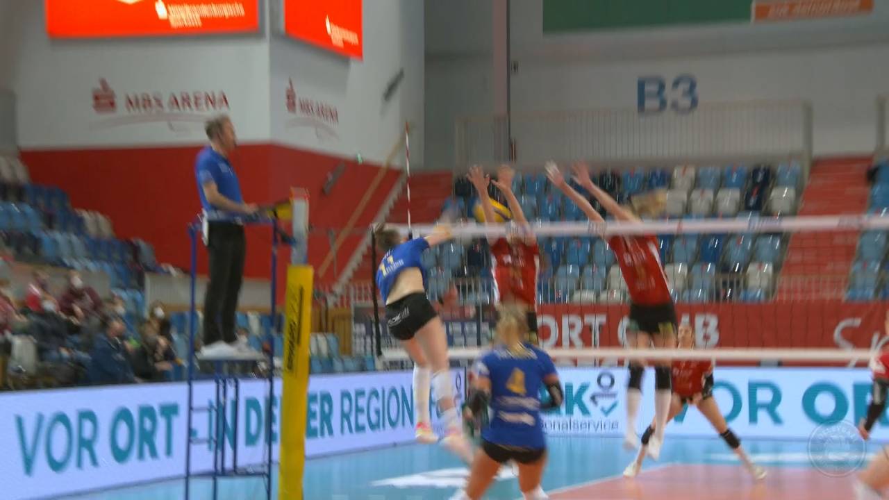 Volleyball Bundesliga: SC Potsdam schlägt Neuwied trotz kleiner Wackler