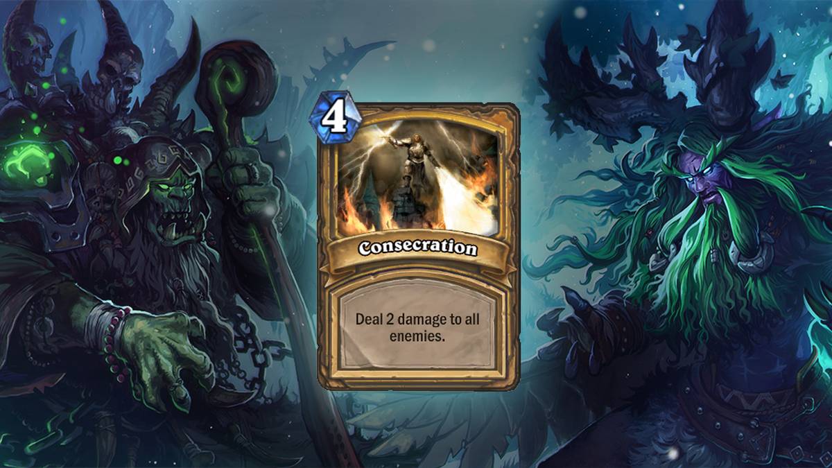 Weihe (Consecration) - Fügt allen Feinden 2 Schaden zu. Diese Karte wird zweimal im Deck gespielt