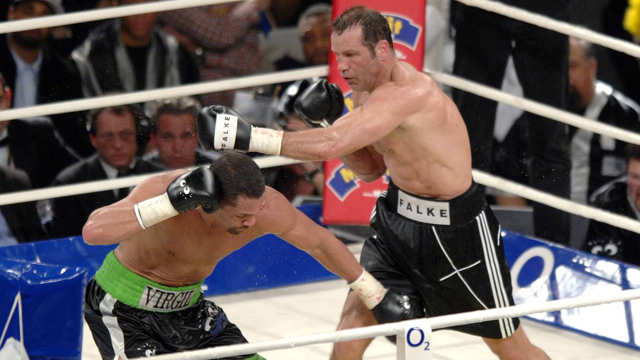 Henry Maske (r.) entschied den Rückkampf gegen Virgil Hill klar für sich