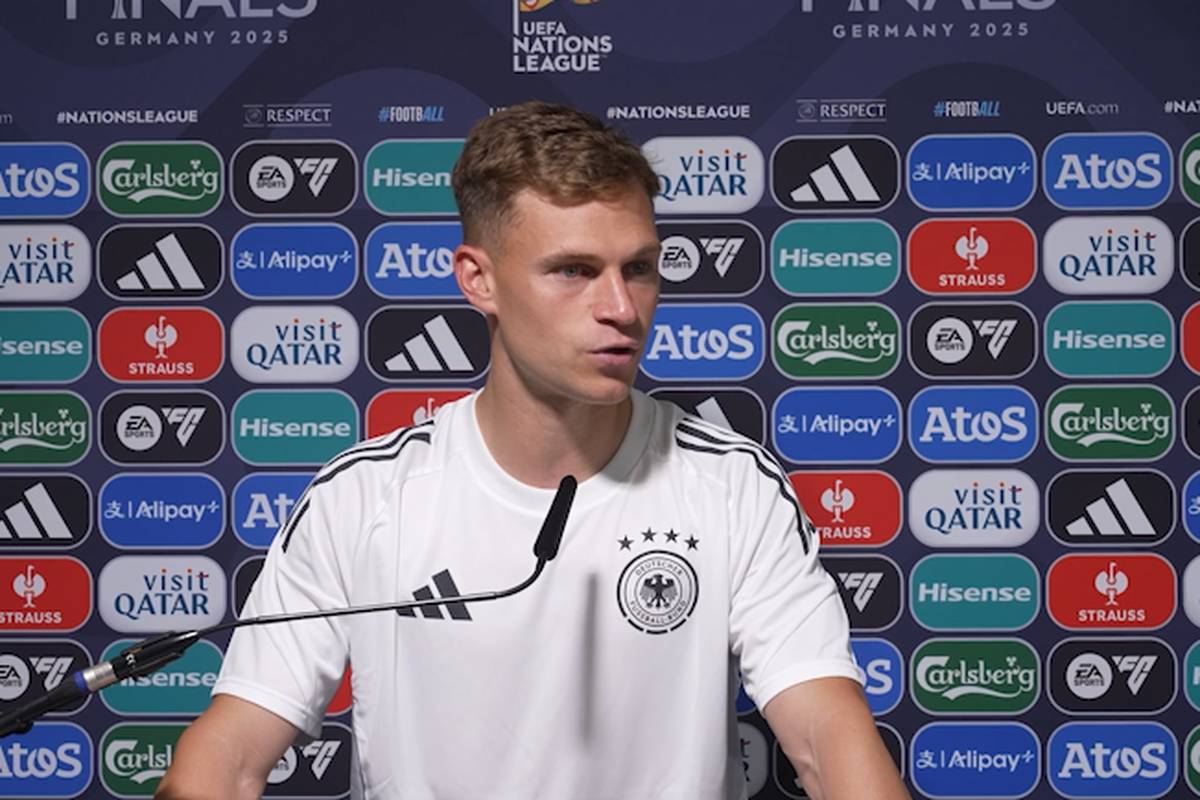 Kein Grund zum Feiern nach dem 100. Länderspiel für Joshua Kimmich. Mit Deutschland verspielt er eine Führung gegen Portugal und fliegt im Halbfinale der Nations League raus. Das machte den Kapitän richtig sauer.