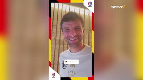 Bayern-Star Thomas Müller gratuliert dem DBB-Team zum Einzug ins WM-Finale und wünscht dabei viel Erfolg für das Finale gegen Serbien. 