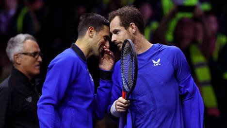 Novak Djokovic und Andy Murray beim Laver Cup 2022